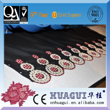 HUAGUI utilisé strass réglage machine velours tissu